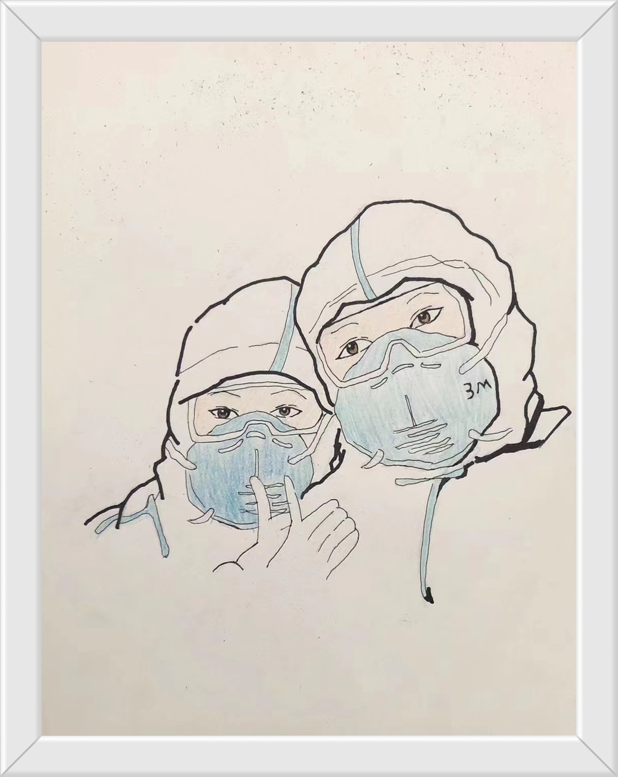 初三3班 张欣恬 《最美逆行者》.jpg